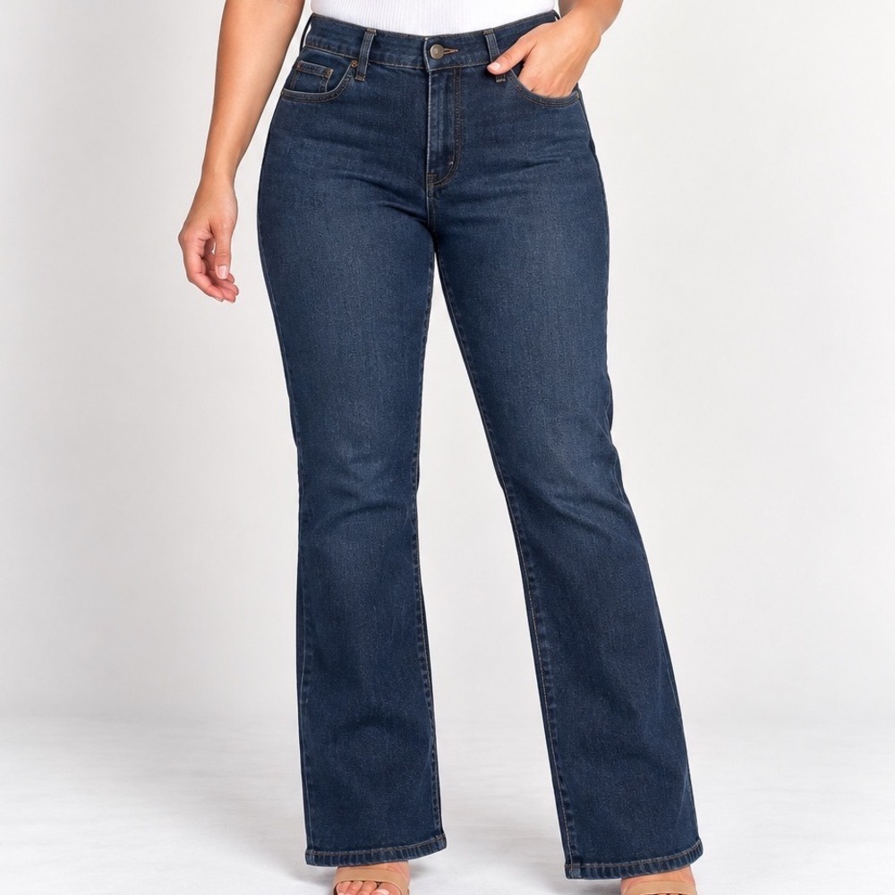 Lauren Ralph Lauren Bootcut Jeans Size 12 Dark Wash Denim Classic Y2K